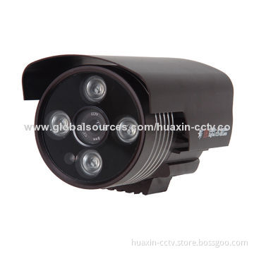 CCTV CMOS Camera with 4 Pieces of IR LEDs, 1,000TVL Resolution, 3-10W Power Consumption